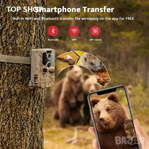 Нова водоустойчива ловна камера за диви животни Нощно виждане Лов Сигурност, снимка 10 - Спортна екипировка - 49657650