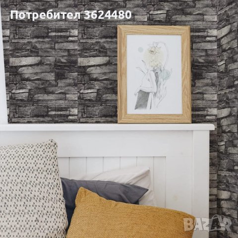 Сив  камък самозалепващ 3D тапет, снимка 12 - Други стоки за дома - 40592611