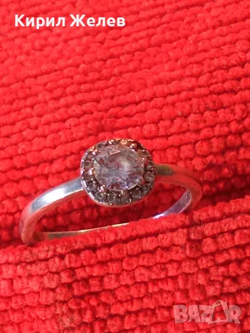 СКЪПОЦЕНЕН СРЕБЪРЕН ПРЪСТЕН РОДИРАНО СРЕБРО 925 с ГОЛЯМ ЮВЕЛИРНО ФАСЕТИРАН ЦИРКОН 45569, снимка 11 - Пръстени - 46266320