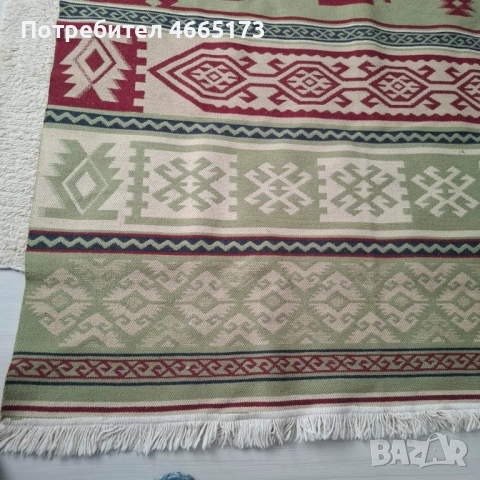 Килим с ресни / двулицев , снимка 4 - Килими - 54110890