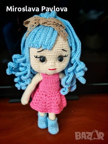 Плетени кукли на една кука. Размери между 20 см и 30 см, снимка 2 - Кукли - 52635068