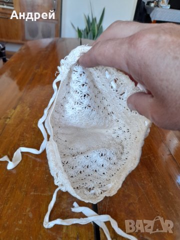 Стара бебешка шапка, снимка 5 - Други ценни предмети - 38462620