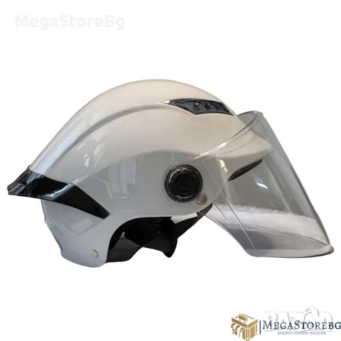Каска за мотор - PA538 с Визьор и Спойлер - Светло Сиво YAWA, снимка 2 - Аксесоари и консумативи - 48988567