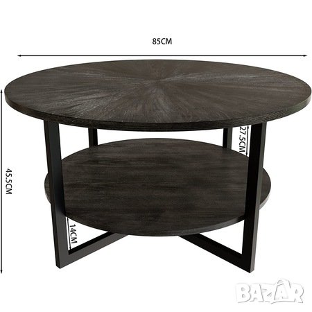 Холна маса / помощна масичка KFZ-1336-BK, снимка 2 - Маси - 42901752