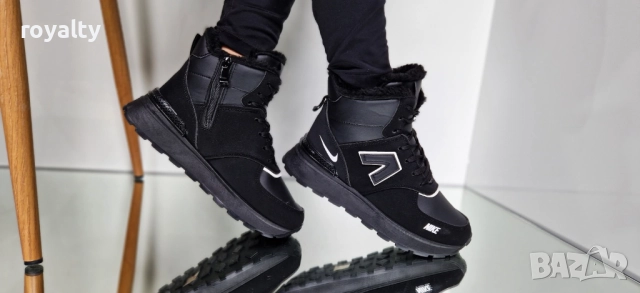 Nike Стилни Зимни Черни Дамски Боти , снимка 3 - Дамски боти - 52117338