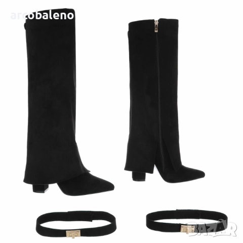 Дамски ботуши на висок ток, 2цвята , снимка 6 - Дамски ботуши - 52036924