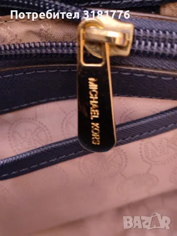 Дамска чанта от естествена кожа на Mishel Kors., снимка 6 - Чанти - 53915172