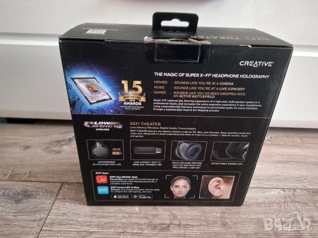 Безжични аудио слушалки Creative, Panasonic, Philips, снимка 4 - Слушалки и портативни колонки - 51401997