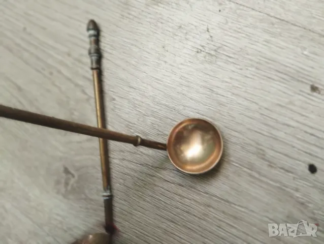 Две месингови лъжички, снимка 3 - Други ценни предмети - 47736782