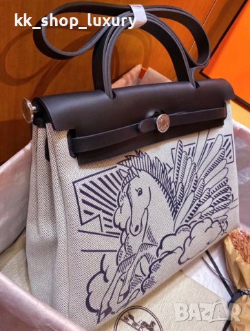 Hermes Herbag Pegase 31 cm дамска чанта, снимка 4 - Чанти - 40470851