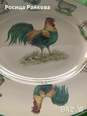  Голяма Порцеланова чиния, снимка 2 - Чинии - 50156493