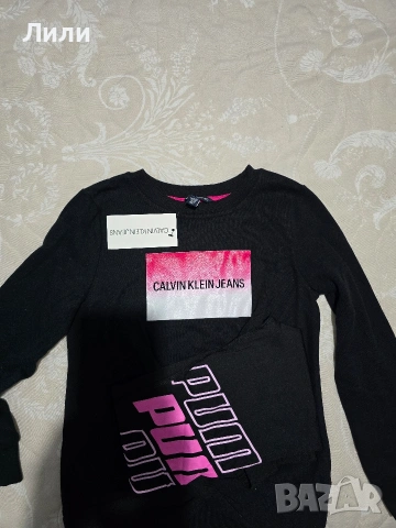 Детски суичър Calvin Klein и клин Puma за възраст 8- 10 години, снимка 6 - Детски комплекти - 53926892