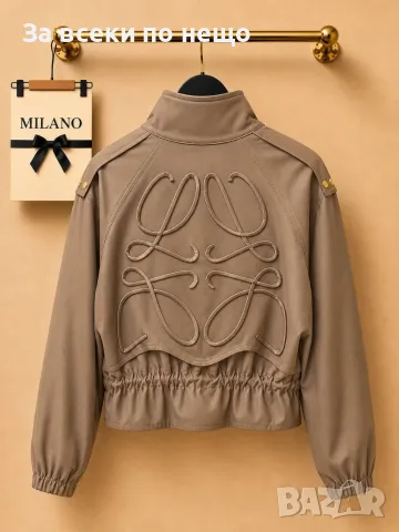 Loewe Елегантно Дамско Късо Яке С Висока Яка Код A1857, снимка 2 - Якета - 55929281