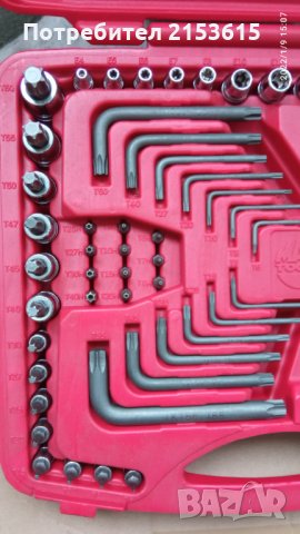 Mac Tools 62 части външни вътрешни вложки torx рамена ключове комплект  Smxt62b , снимка 5 - Други инструменти - 35384039