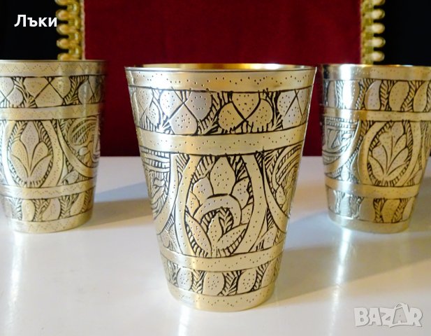 Персийска бронзова чаша 8 см. , снимка 8 - Антикварни и старинни предмети - 30408104