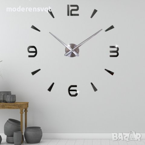 Голям 3D стенен часовник декорация за дома, снимка 4 - Декорация за дома - 37404296