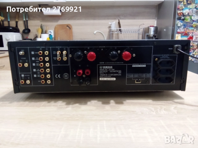 Усилвател Yamaha AX 596 2x155W, снимка 6 - Ресийвъри, усилватели, смесителни пултове - 52884587