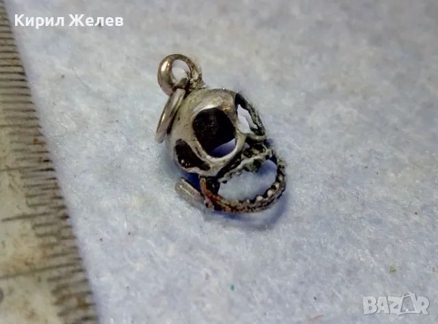 НЕО ГОТИК АРТ СРЕБЪРЕН ПЕНДАНТ ЛАКИРАНО СРЕБРО ВИСОКА ПРОБА РЪЧНА ИЗРАБОТКА 48562, снимка 8 - Колиета, медальони, синджири - 49600930