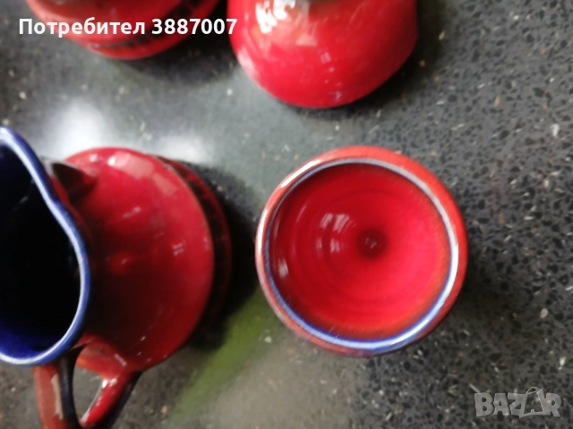 Винтидж керамичен сервиз за чай, снимка 4 - Чаши - 52345169