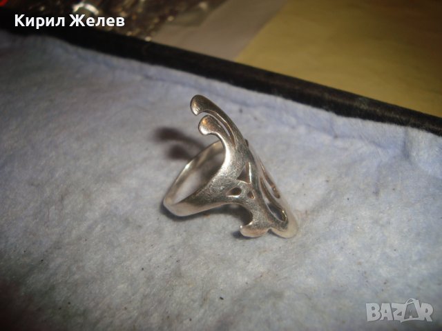 МОДЕН СРЕБЪРЕН АРТ ПРЪСТЕН СРЕБРО 925 ОРИГИНАЛНА МАЙСТОРСКА КРАСИВА БУТИКОВА ИЗРАБОТКА 27539, снимка 5 - Пръстени - 36796699