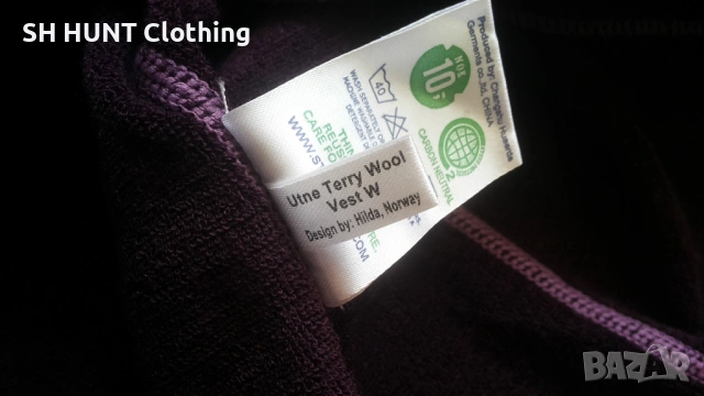 STROMBERG Utne Terry Wool Vest Women 60% Merino Wool размер S дамски елек - 1828, снимка 13 - Жилетки - 53020805