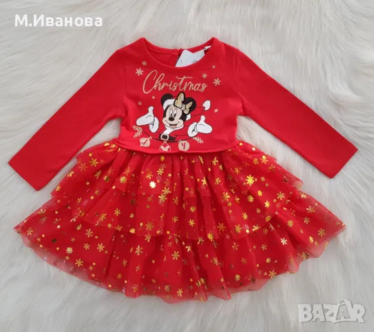 Коледна рокля 6-9 месеца - НОВА, снимка 6 - Бебешки рокли - 34830970