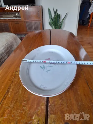 Стара порцеланова чиния,плато #9, снимка 4 - Други ценни предмети - 47396640