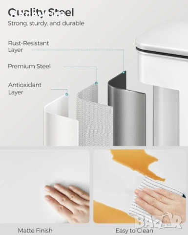 Кухненски кош за смет 40Л , снимка 4 - Други - 53177313