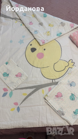 Спално бельо за бебешко легло с олекотена завивка и допълнителни 2 бр. чаршаф с ластик, снимка 2 - Спално бельо - 51920679