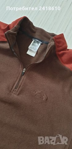 The North Face TKA 100 Polartec 3/4 Zip  Mens Size S ОРИГИНАЛ! Мъжки полар!, снимка 4 - Спортни дрехи, екипи - 34088389