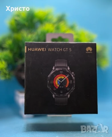 НОВ!!! Смарт часовник Huawei Watch GT 5, 46mm, Black Strap , снимка 2 - Смарт часовници - 51066565