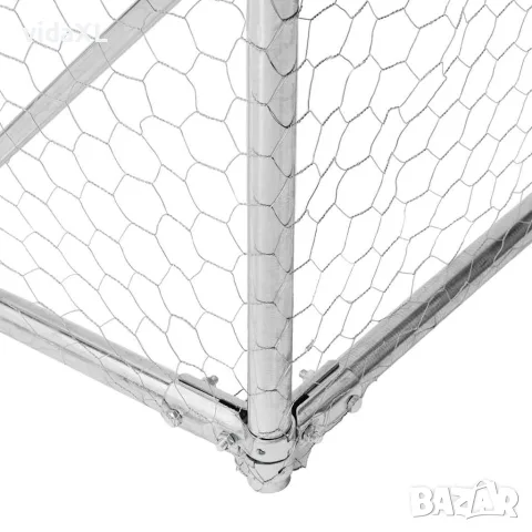 vidaXL Открита кучешка колиба с бягаща пътека 5x3x1,9 m, снимка 6 - За кучета - 56147016