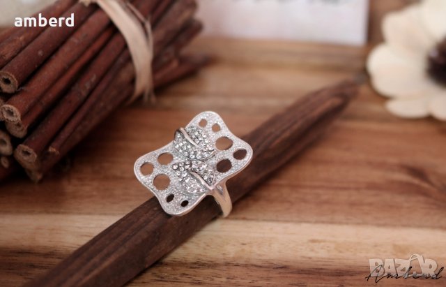 Уникален сребърен пръстен - модел R075, снимка 6 - Пръстени - 33861759