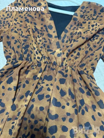 Дамска рокля с тигров принт - One size, снимка 6 - Рокли - 48687406