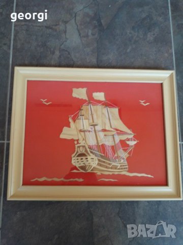 Картина кораб апликация   11/1, снимка 3 - Картини - 29892793