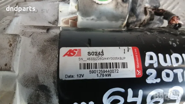 Стартер Audi A3 2.0 TDI 2005 5901259440072 S0243 A3 (8P) (2003-2012), снимка 2 - Части - 56263842