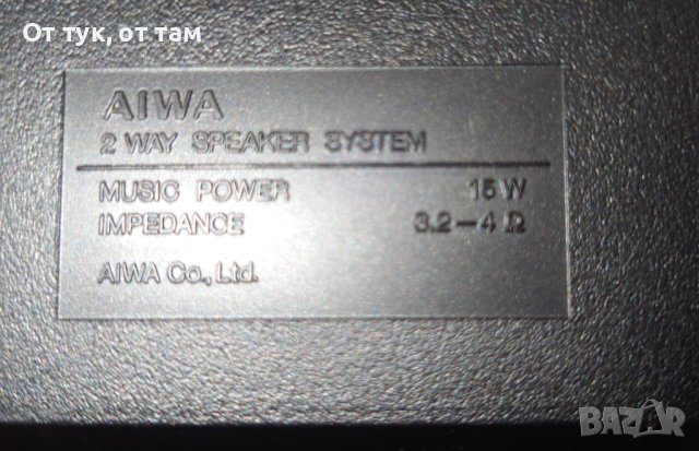 Тонколони AIWA от аудиоуредба, снимка 10 - Тонколони - 42081690