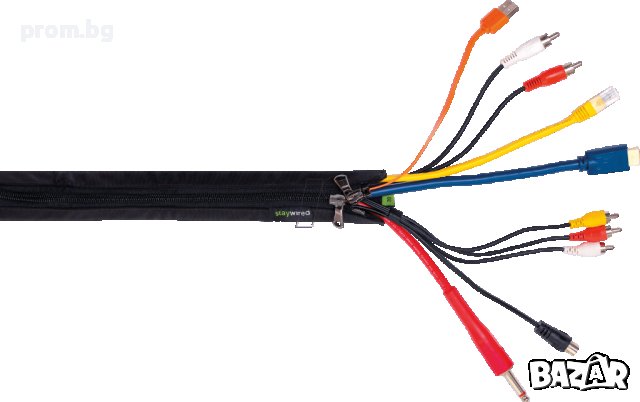 калъф за кабел, кабелен сноп, аранжиране на кабели, 2 цвята, немски, Германия
