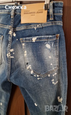 Мъжки дънки светли Dsquared2, снимка 4 - Дънки - 42056342