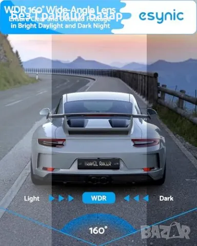 Нова Dash камера 160° ъгъл с 32GB карта, 24ч паркинг режим за кола, снимка 6 - Друга електроника - 48540303