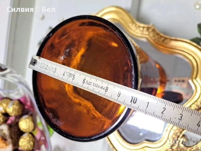 Винтидж аптекарска стъклена бутилка от 60-те години, снимка 9 - Колекции - 50926816