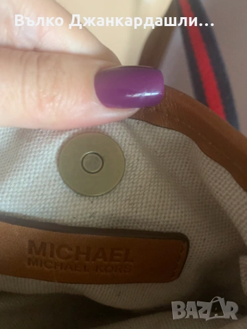 Чанта Michael Kors( текстил и кожа), снимка 7 - Чанти - 53190142