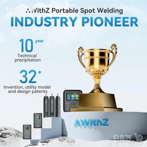 Нов Ръчен точков заваръчен апарат AWithZ с 11 регулируеми предавки, ръчен мини точков заваръчен ..., снимка 2 - Други инструменти - 53010435