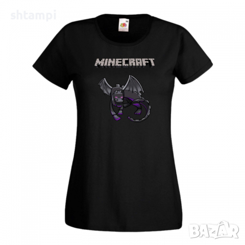 Дамска тениска Ender Dragon 2 майнкрафт Minecraft,Игра,Забавление,подарък,Изненада,Рожден Ден., снимка 3 - Тениски - 36520678