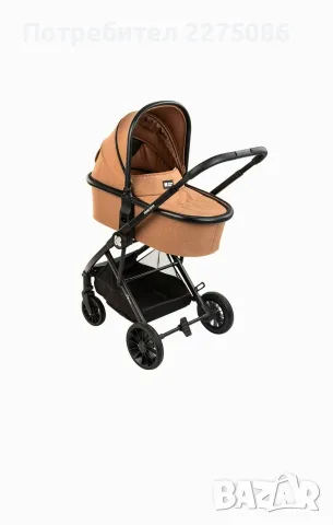 Продавам KIKKA BOO Комбинирана количка 3в1 CHERIE BEIGE , снимка 4 - Детски колички - 55905052