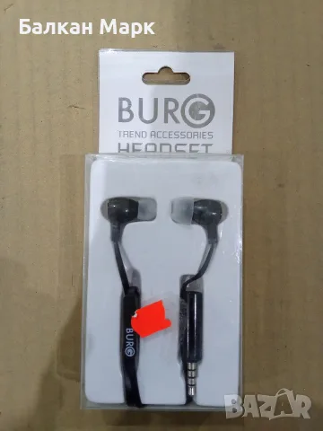 Лот 10 бр. слушалки BURG / Olympia Headset (3.5 мм жак) – нови, снимка 2 - Слушалки, hands-free - 56084169