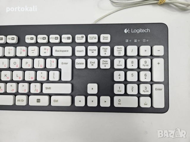 +Гаранция! Миеща се Клавиатура Logitech Washable Keyboard K310, снимка 10 - Клавиатури и мишки - 50984293