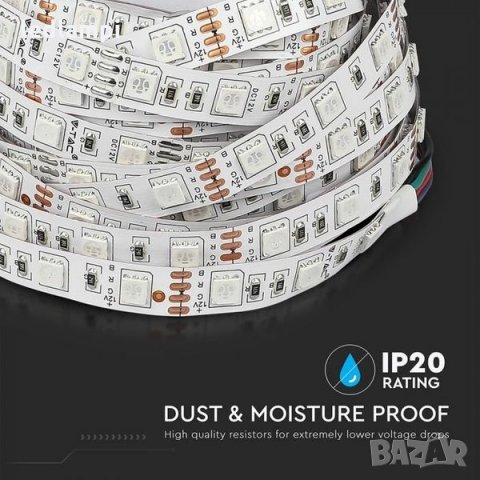 LED Лента Комплект RGB 5050 60/m Невлагагозащитена 5метра, снимка 7 - Лед осветление - 31257993