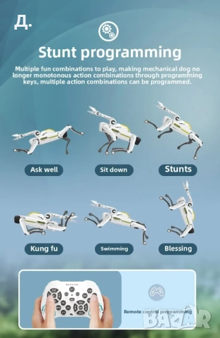 Интелигентен робот куче с дистанционно управление, снимка 5 - Електрически играчки - 52525719