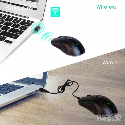 Rii мишка, снимка 18 - Клавиатури и мишки - 39028676